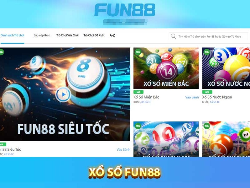 Fun88 Xổ Số